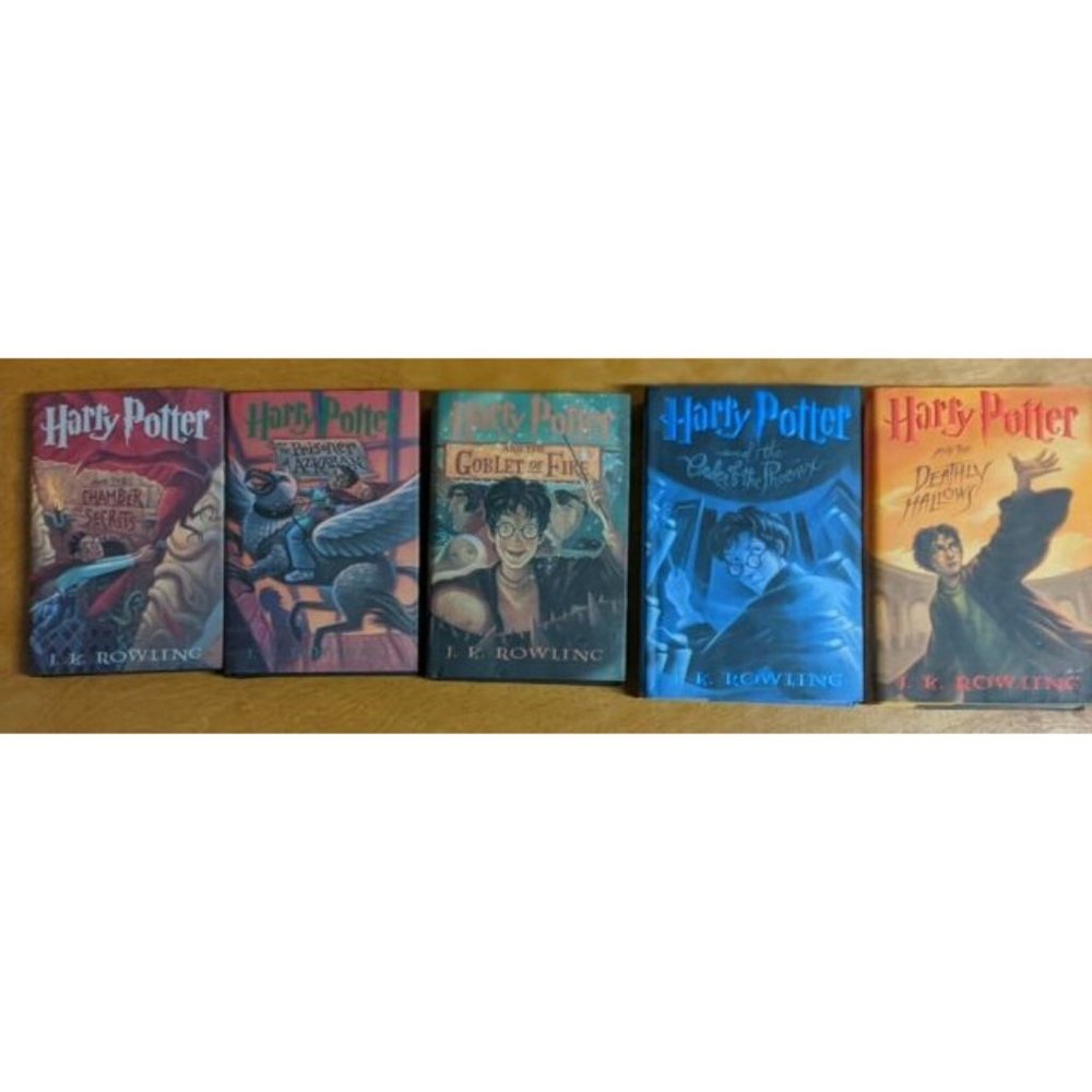 Harry Potter HARDCOVER Books Collection Set Lot X-mas Gift Books 2, 3, 4, 5, & 7